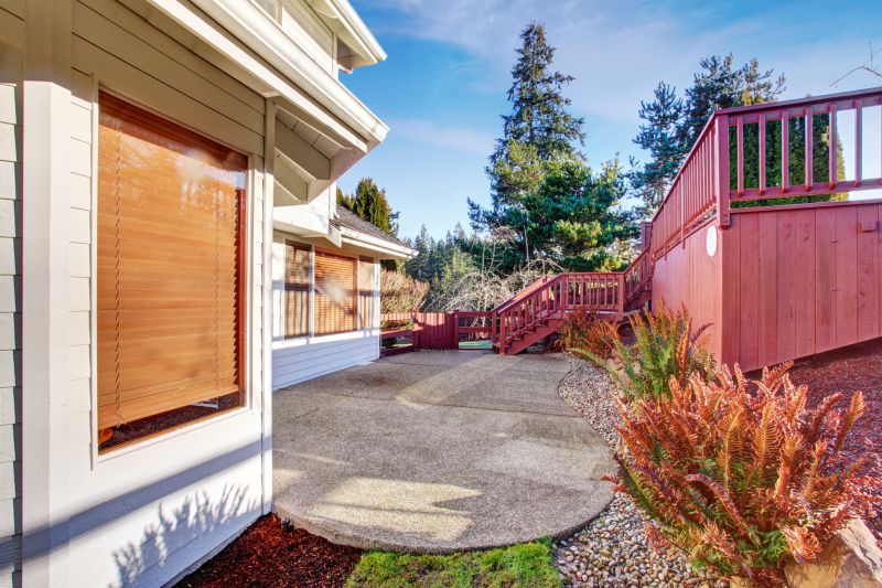 Finished Catio with Landscaping